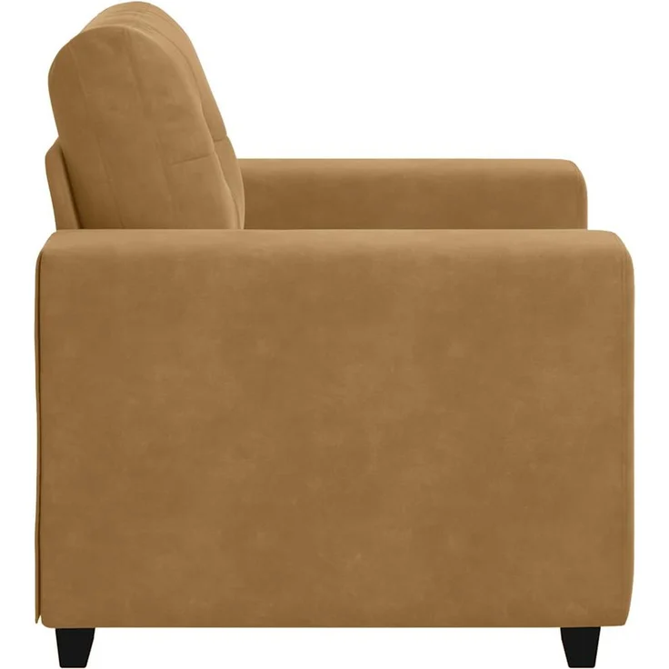 vidaXL Sessel Braun 100x78x80 cm Samt 4105105 – Bild 5