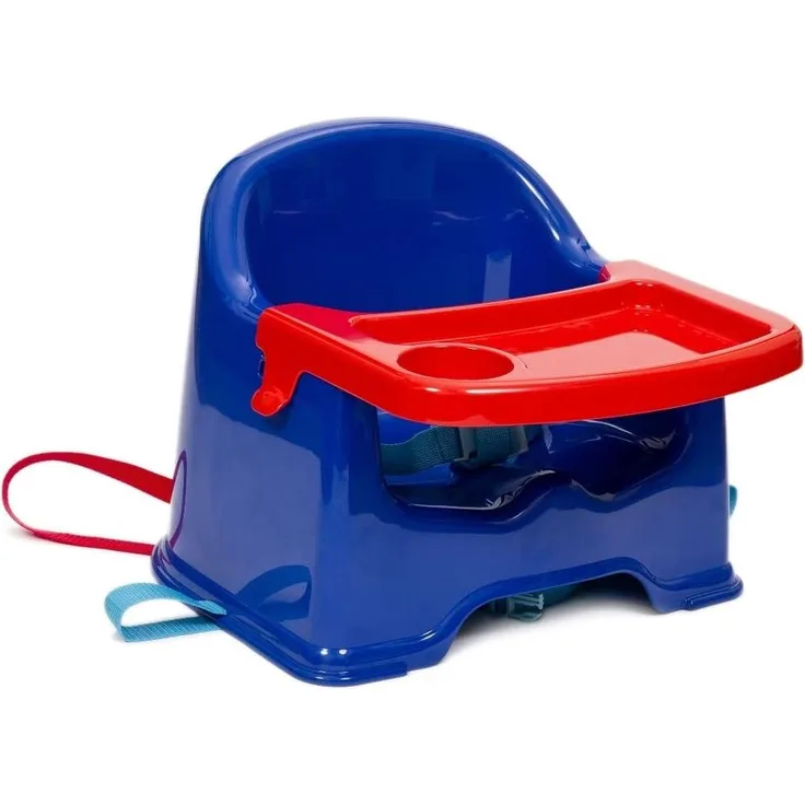 Vital Innovations Sitzerhöhung mit Befestigungsgurten und Tablett, blau/rot