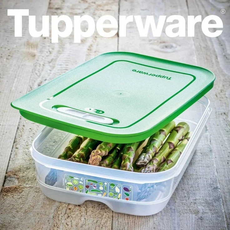 TUPPERWARE Frischhaltedose KlimaOase 1,8 l flach – Bild 1