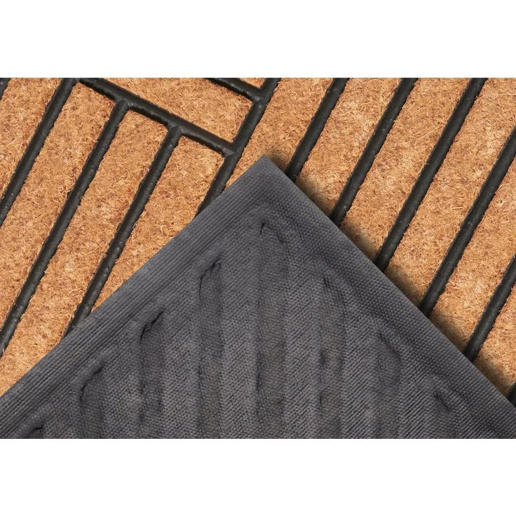 HANSE Home Fußmatte Mix Mats Gummi Kokos Crossings, Türmatte, rechteckig, Höhe: 20 mm, Strapazierfähig, pflegeleicht, robust, wetterfest, UV-beständig – Bild 3
