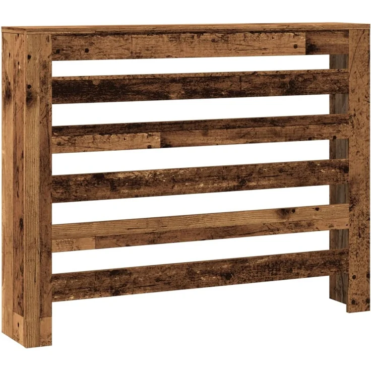 vidaXL Heizkörperverkleidung Altholz-Optik 104x20x82 cm Holzwerkstoff 852697 – Bild 2
