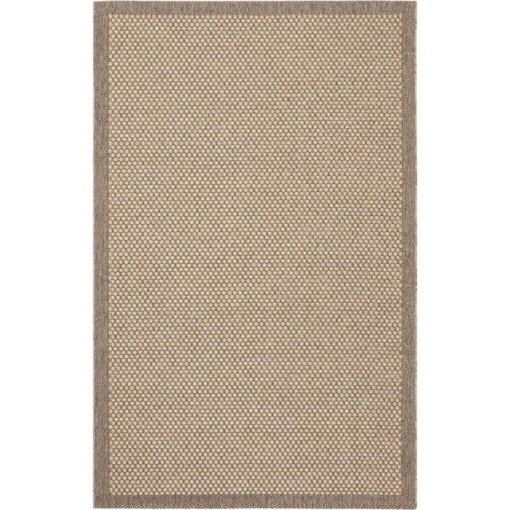 Moderner Naturteppich 195 x 290 cm Polypropylen Braun 88779444 [en. casa]