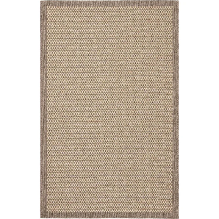 Moderner Naturteppich 195 x 290 cm Polypropylen Braun 88779444 [en. casa] – Bild 1