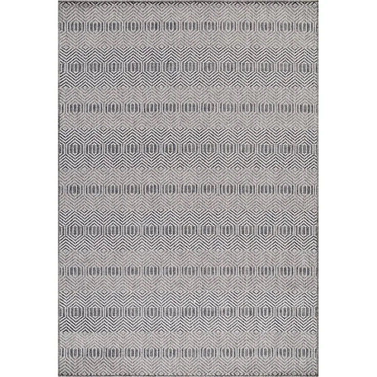 Outdoor Teppich Alessio rechteckig - 120x170 cm - Grau
