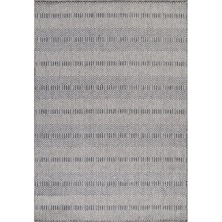 Outdoor Teppich Alessio rechteckig - 120x170 cm - Grau – Bild 1