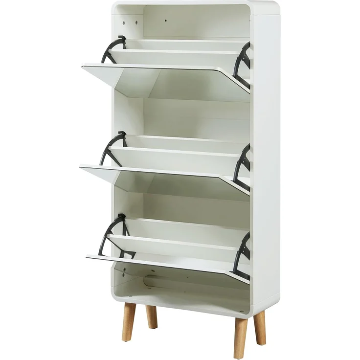Schuhkipper Aure 134x63x24 cm Weiß [en. casa] – Bild 5