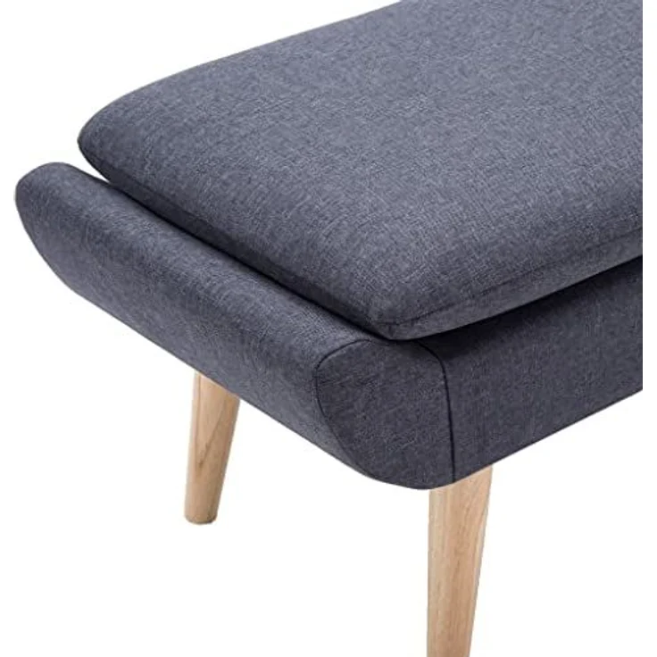 vidaXL Hocker Stoffbezug 73 x 43 x 42 cm Dunkelgrau 246989 – Bild 4