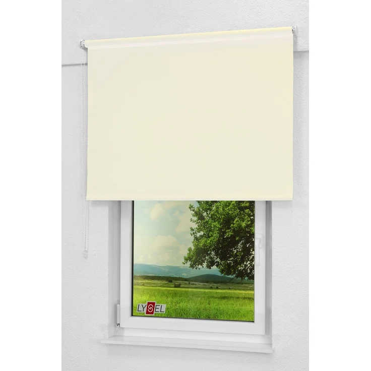 Lysel - Qualitätsrollo Tageslicht hellelfenbein, (B x H) 163x190 cm in beige/hellelfenbein – Bild 4