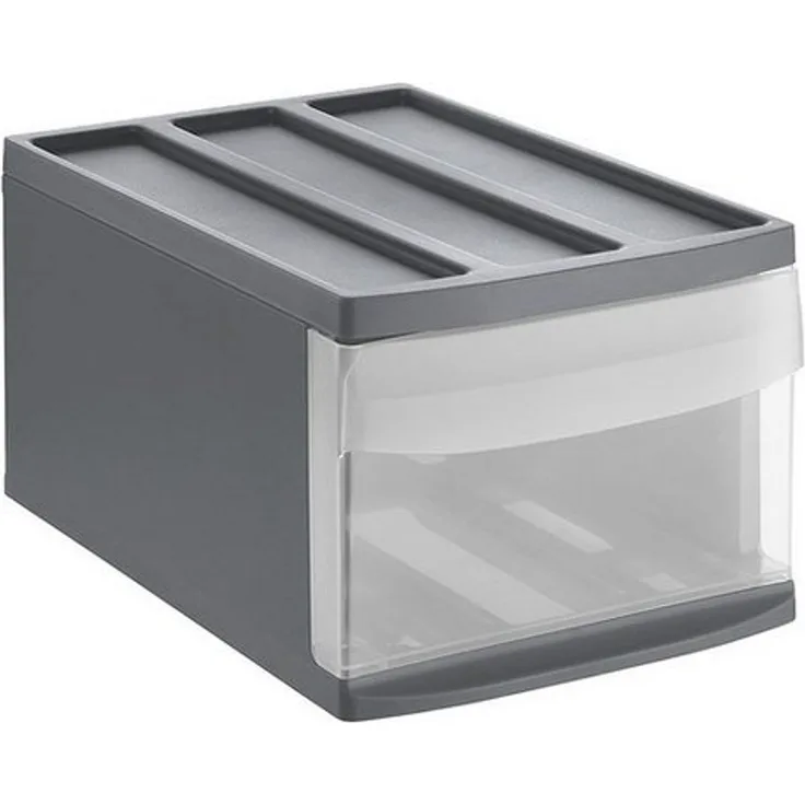 Rotho Schubladenbox Mono Systemix M 1 Schub anthrazit