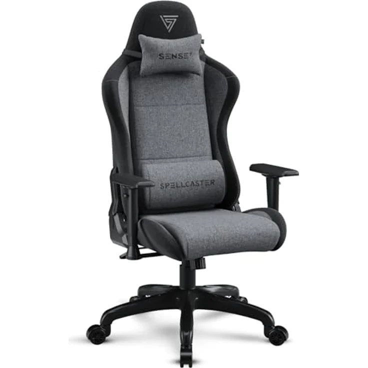 SENSE7 Spellcaster FUKU Gaming Stuhl - Alcantara - Ultimativer Komfort, 160° Neigung, Verstellbare Armlehnen, Atmungsaktiver HR-Schaum - Für Büro oder Gaming, Elegantes Design – Bild 2