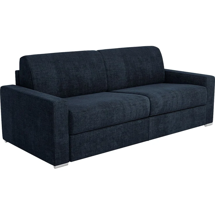 Vente-unique - CALITO - Schlafsofa - Plastik - Kunststoff (PVC), Metall - Blau - 194 x 223 x 85 cm – Bild 5