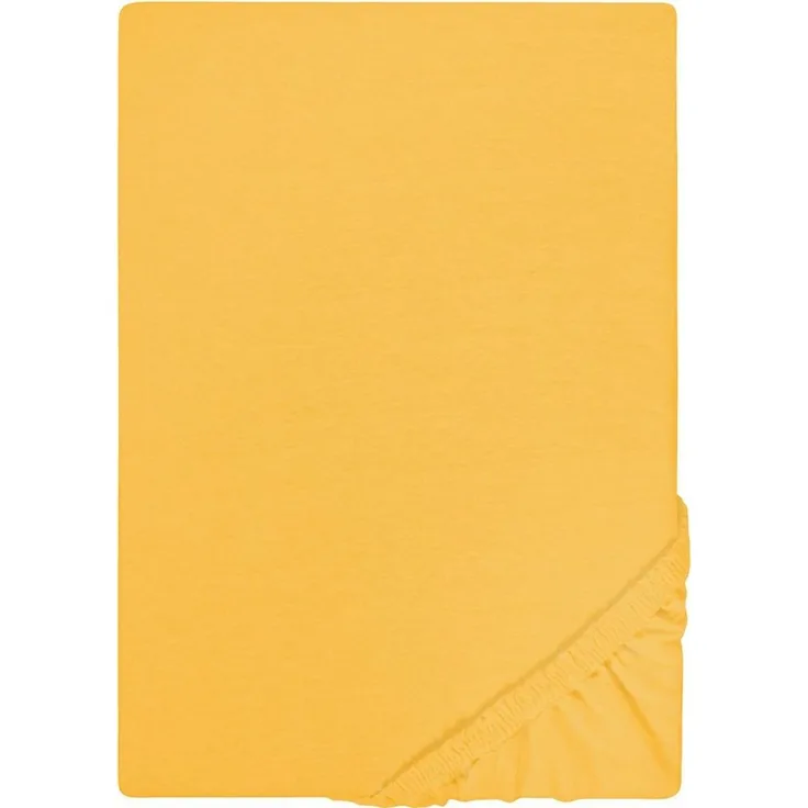 Castell Jersey-Stretch-Spannbetttuch, Honig, 1x 180x200 cm - 200x200 cm, 180x200 cm
