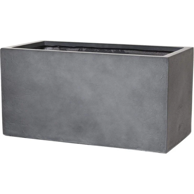 VIVANNO Pflanzkübel Fiberglas MAXI Kasten - Anthrazit Matt (1 St), 60x30x30 cm – Bild 1