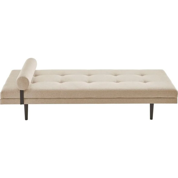 ATLANTIC home collection Polsterliege Bergen mit Kissenrolle, 85/200cm, Creme – Bild 4