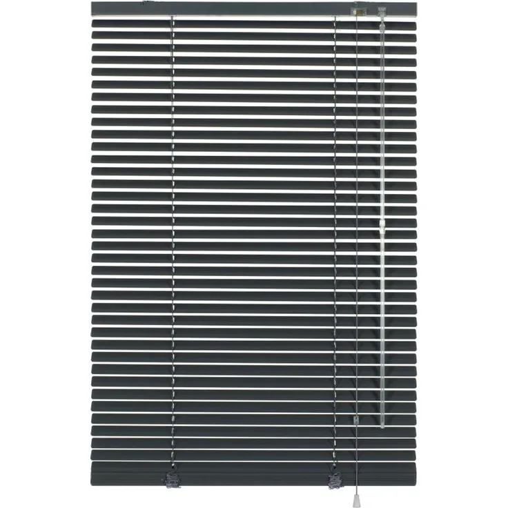 GARDINIA Alu-Jalousie, Sicht, 25 mm, Schiefergrau, 175x60 cm