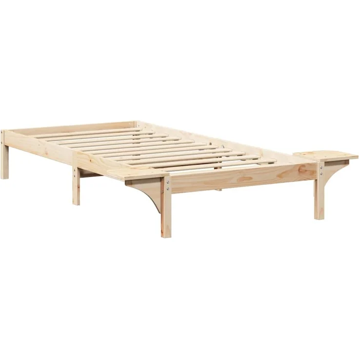 vidaXL Bettrahmen Natur 80 x 200 cm Massives Kiefernholz 873208 – Bild 7