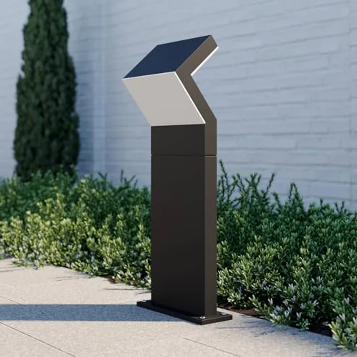 Arcchio Havin LED Außenleuchte, moderne 2-flammige Pollerleuchte in Schwarz aus Aluminium, IP65 staubdicht und wasserfest – Bild 4