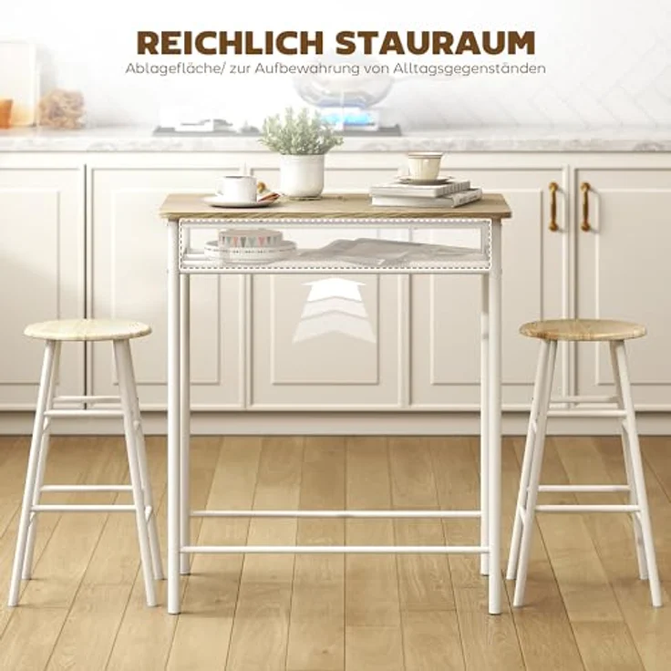 HOMCOM Bargruppe Bartisch-Set – Bild 5