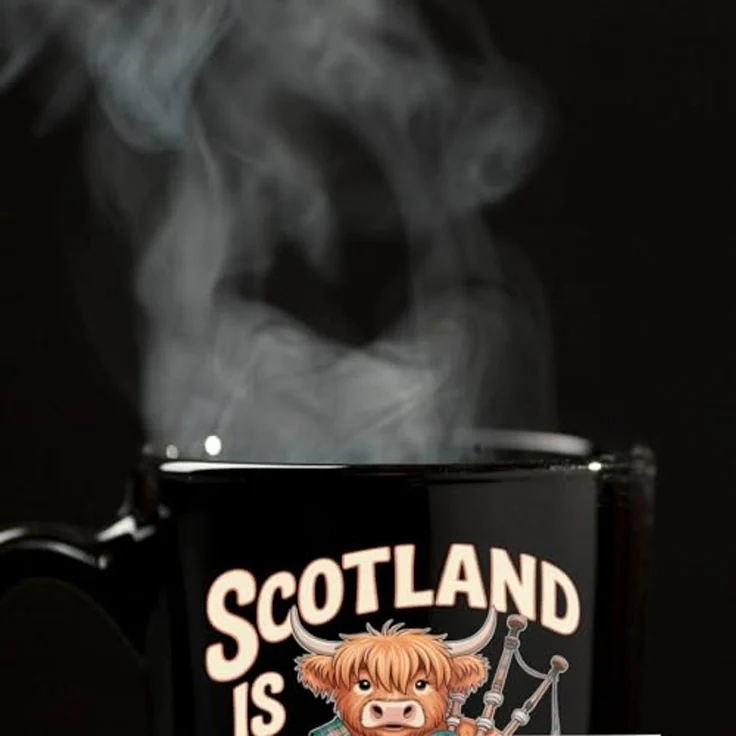 speecheese Tasse Scotland is calling! Tasse mit Highland-Kuh-Motiv – Bild 6