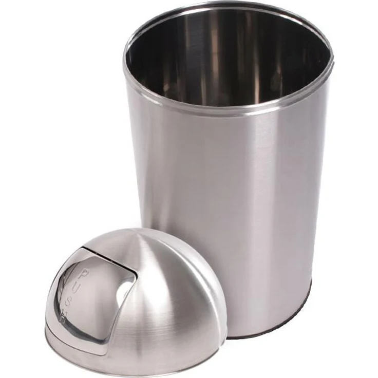 Jago® 'Push' Mülleimer, Edelstahl, 50 Liter, Silber – Bild 7