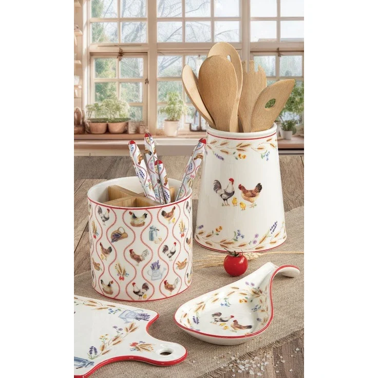 EasyLife Tablett Country Life, Melamin, Farbe: Mehrfarbig, Motiv: Bauernhof – Bild 3