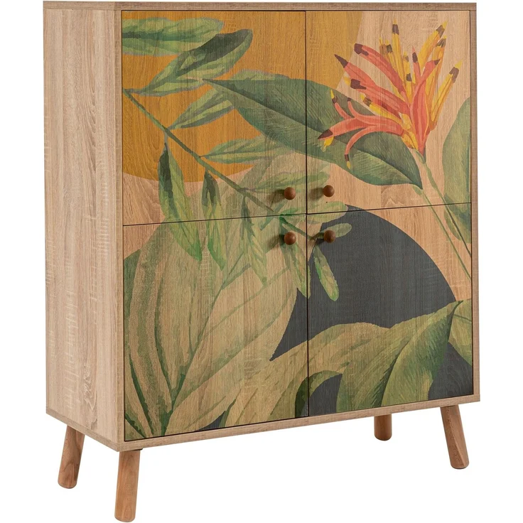 Skye Decor 'Multilüx Saka' Mehrzweckschrank, Sonoma / Grün, 95 x 111 x 36 cm – Bild 6