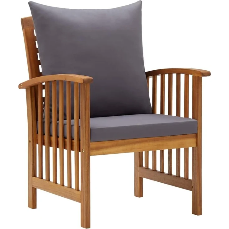 vidaXL 5-tlg. Garten-Lounge-Set mit Auflagen Massivholz Akazie 3057981 – Bild 2