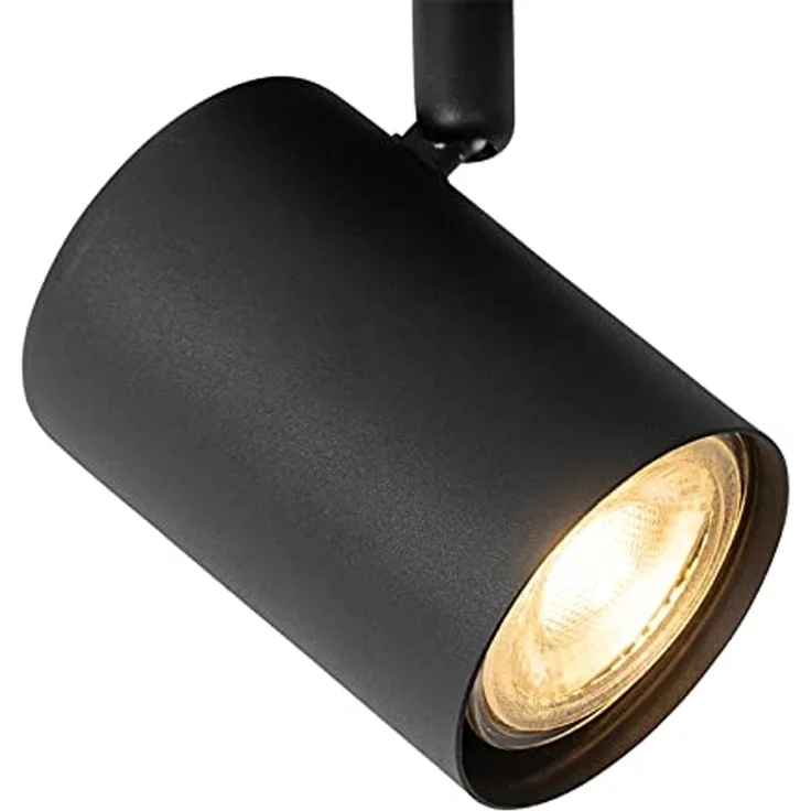 Qazqa LED Aufbaustrahler Jeana, ohne Leuchtmittel, GU10, Schwarz, Modern, Stahl, 1-flammig – Bild 5