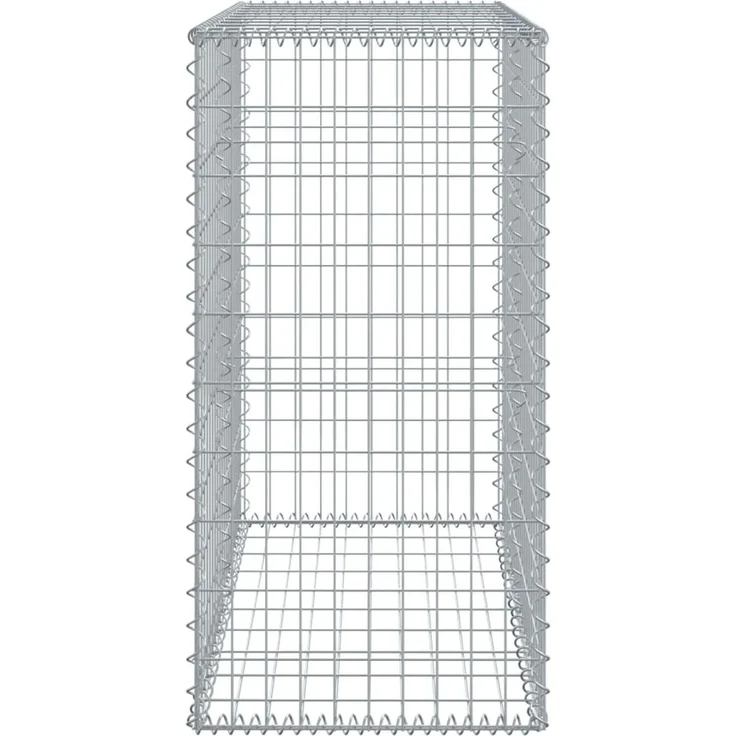 vidaXL Gabione mit Deckel 100x50x100 cm Verzinktes Eisen 3295142 – Bild 4