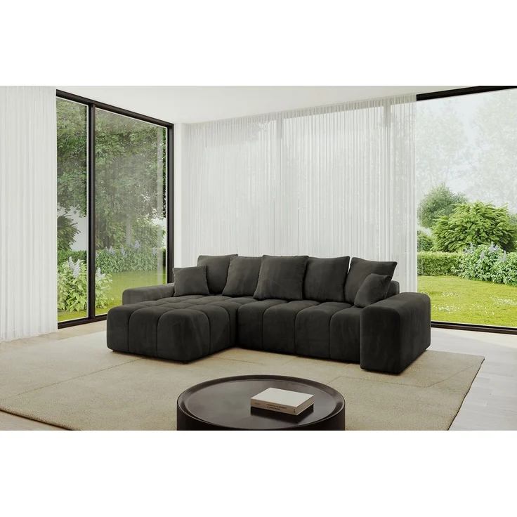 ALTDECOR Ecksofa ENIL-L, Couch mit Schlaffunktion, Wohnzimmer - Wohnlandschaft, Corner Sofa Bett Eckcouch Couch L-Form Schlafcouch Ausziehbar – Bild 2