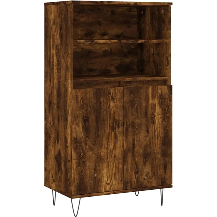 vidaXL Highboard Räuchereiche 60x36x110 cm Holzwerkstoff 831489 – Bild 3