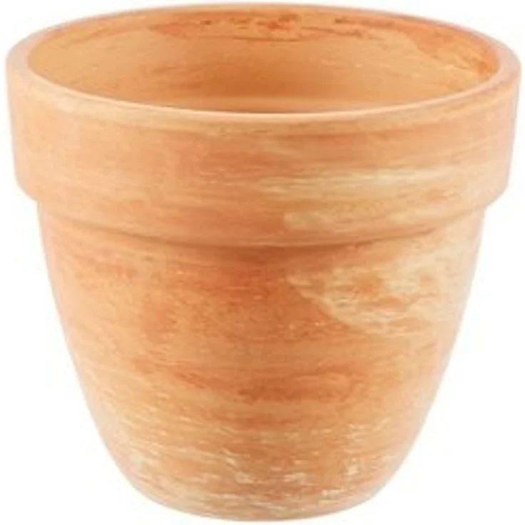 Dehner Blumentopf Levante, Terrakotta, marmoriert, orange – Bild 6