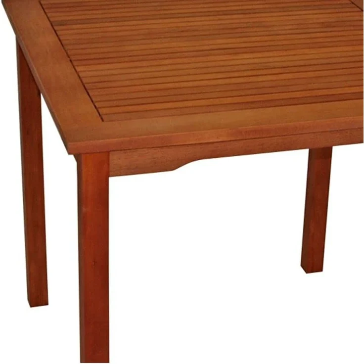 DEGAMO LAGO Gartentisch, Holz Eukalyptus, braun, 75x75cm – Bild 5