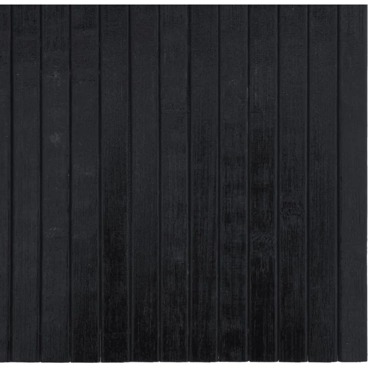 vidaXL Teppich Rechteckig Schwarz 100x200 cm Bambus 376804 – Bild 6