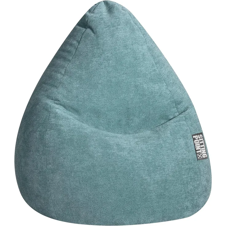 SITTING POINT only by MAGMA Sitzsack ALFA Velours Petrol XXL ca. 300L