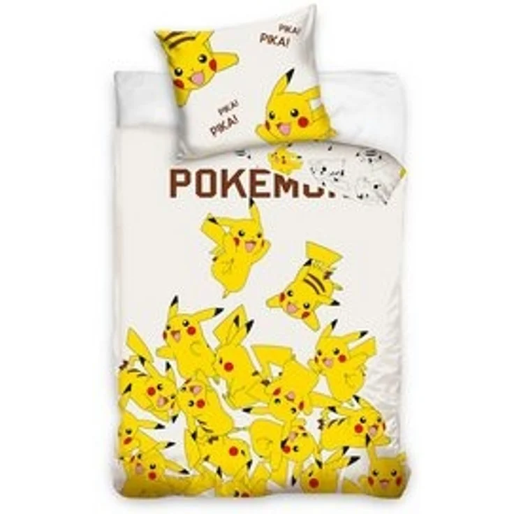 Pokemon Pikachu Bettwäsche Kinderbettwäsche POK2408026 135x200 cm + 80x80 cm – Bild 4