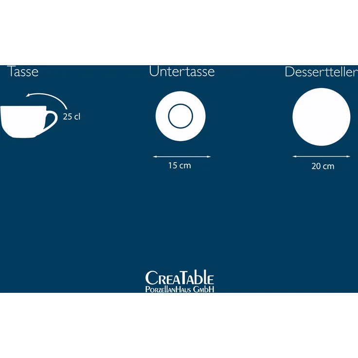 Chef Collection Weiss, Kaffeeservice 18-tlg (mo) – Bild 4
