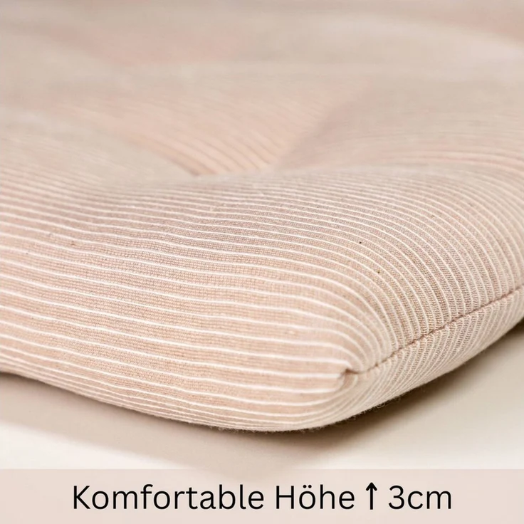 Esprit Stuhlkissen NEEDLESTRIPE Sitzkissen, 40 x 40 cm - 2er Set in Rose – Bild 3