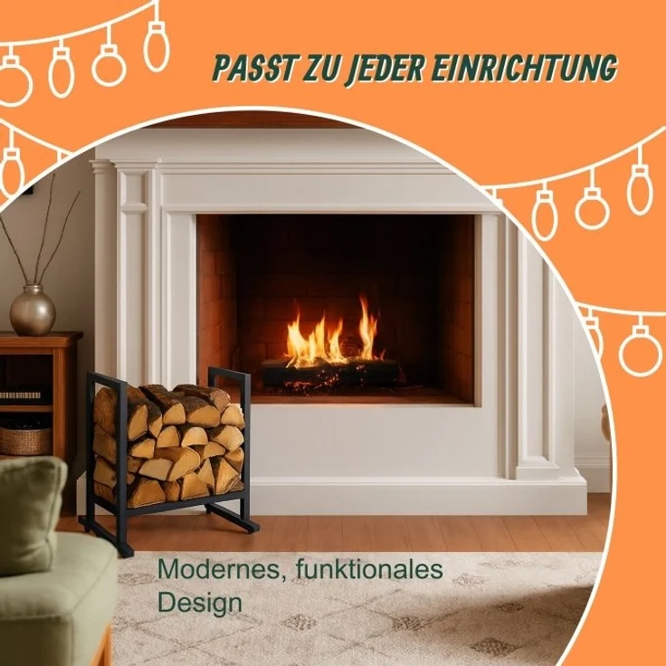 Modernes Kaminholzregal aus Metall 10051697_46 – Bild 3