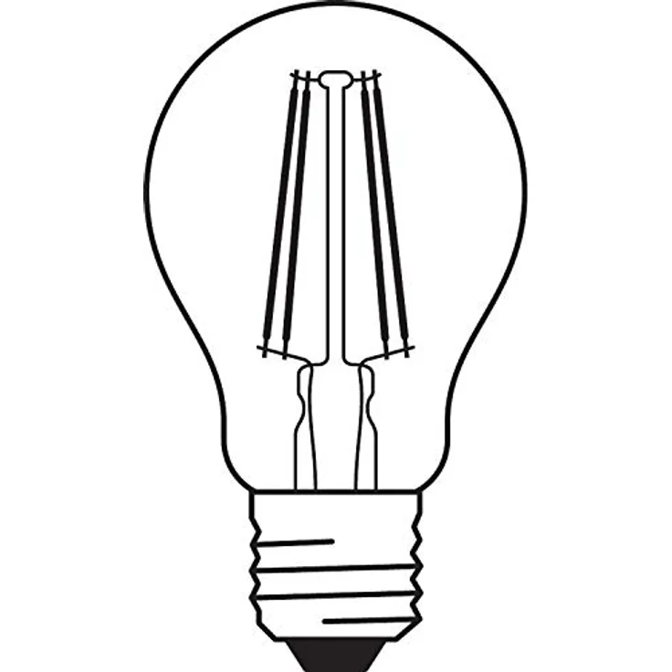 OSRAM LED-Lampe E27 Classic Filament, warmweiß, 6,5W, 5er Pack – Bild 6