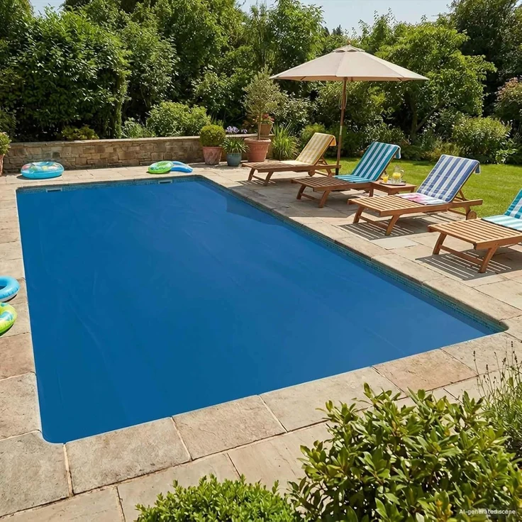 vidaXL Solar Poolabdeckung Hochwertig 488 x 244 cm 200 μm Quadratisch 42034534 – Bild 2