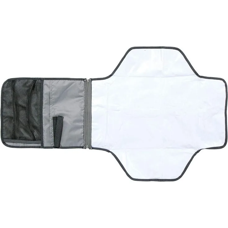 wickelauflage Baby tragbar 92 cm Polyester grau