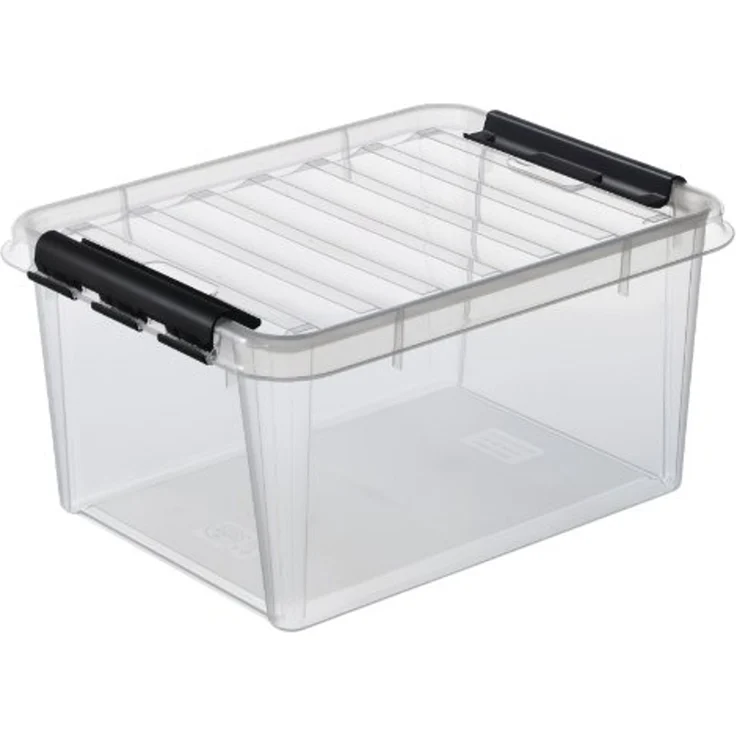 Orthex Stapelbox 3x stapelbare Box Smart Store Classic 31 transparent Deckel & Verschlu (3 St) – Bild 4