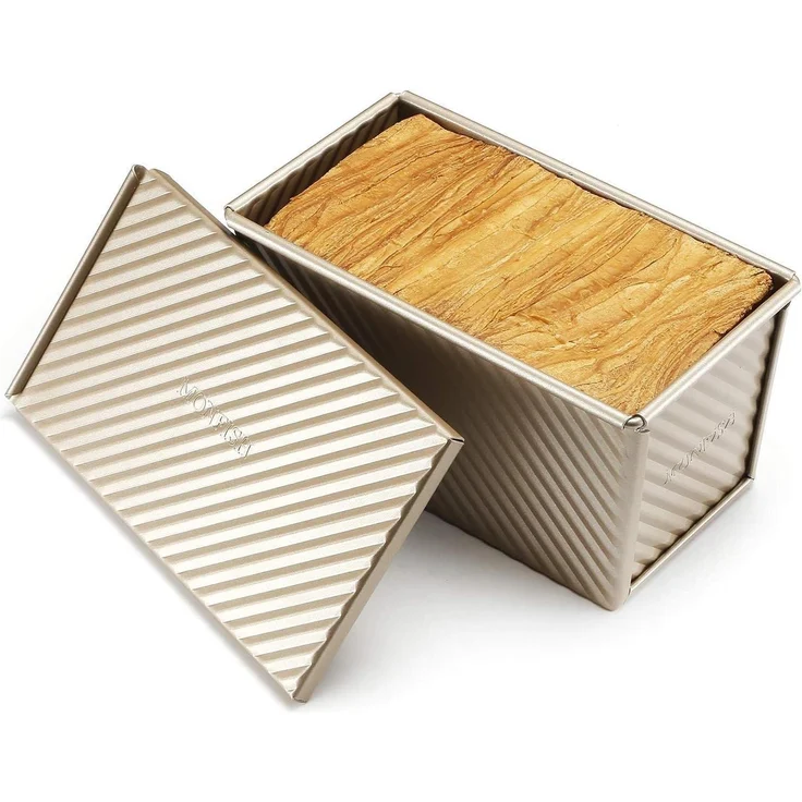 Pullman-Laib Pfanne Brotbackform 750g Antihaftgold 21x12x11cm – Bild 3