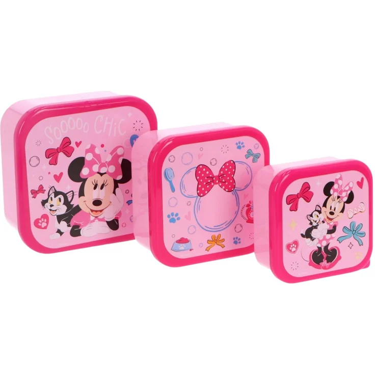 Disney Minnie Mouse Lunchpaket 5-tlg. Brotdose Trinkflasche Snackbox – Bild 2