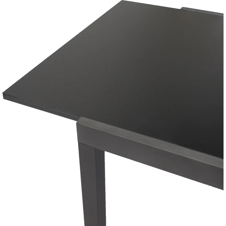 DEGAMO ELBA Garten-Ausziehtisch, Alu + Glas, anthrazit/schwarz, 180/240x100cm – Bild 4