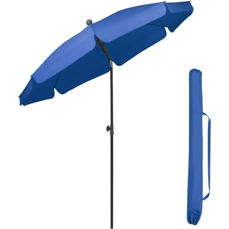 Sekey Balkonschirm 200cm Sonnenschirm Rund Gartenschirm Terrassenschirm mit UV-Schutz 50, Balkonschirm höhenverstellbar, Stabiler Sonnenschirm knickbar – Bild 4
