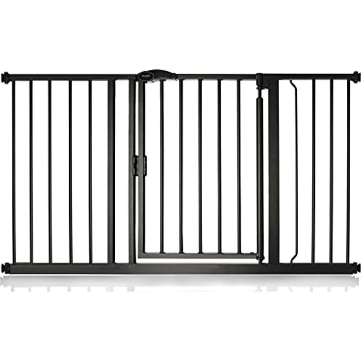 Bettacare Automatisch Schließendes Treppengitter, 132.6cm - 139.6cm, Mattschwarz, Druckmontage-Sicherheitsgitter, Babygitter, Sicherheitsschranke für Türen, Flure und Räume – Bild 2