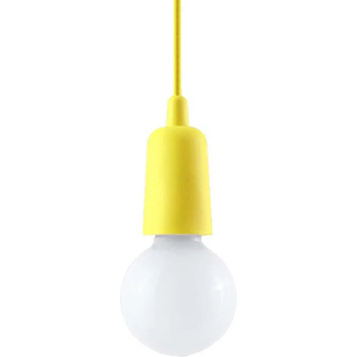 Pendelleuchte, Gelb, H 90 cm, 1-flammig, PVC