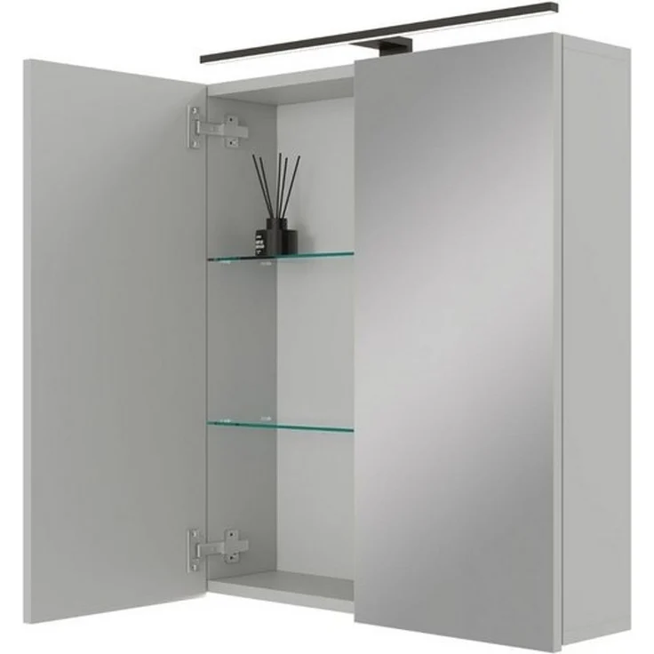 Planetmöbel Badezimmerspiegelschrank Spiegelschrank ARIA (Spiegelschrank Bad mit Beleuchtung und Steckdose, Badschrank mit Spiegel hängend) – Bild 4
